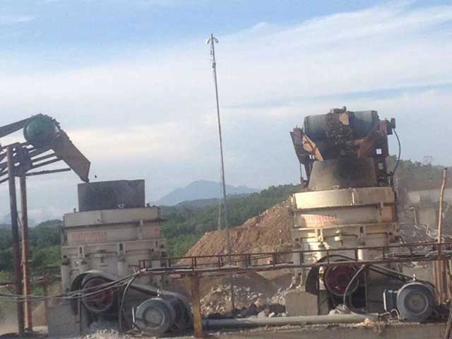 圆锥式破碎机用于四川花岗岩破碎生产线