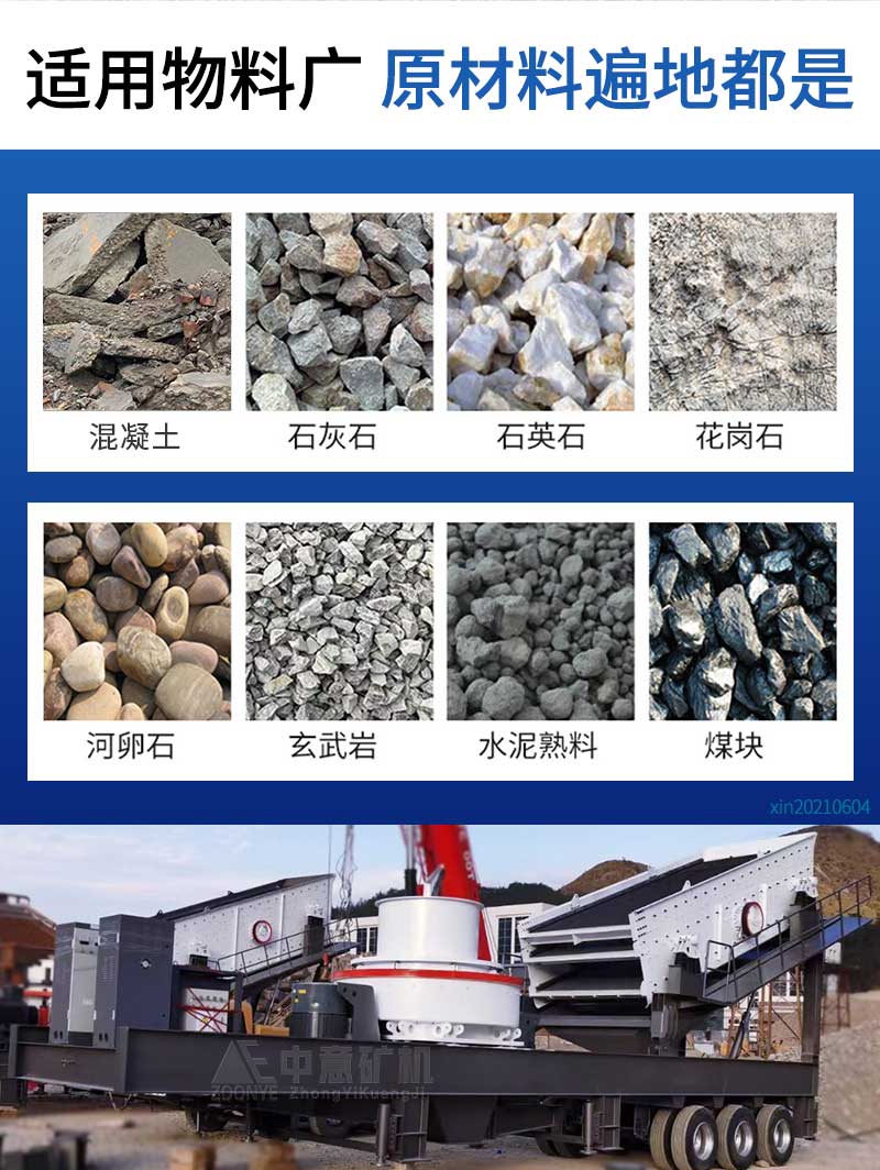 适用于多种物料破碎制砂